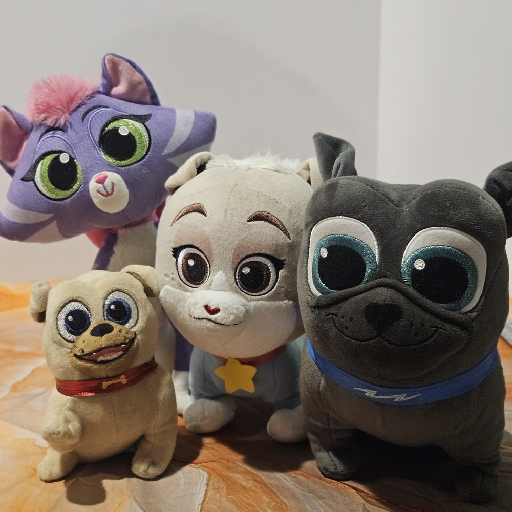 Disney Jr Puppy Dog Pals Plush Lot Bingo Rolly Hissy Keia Stuffed Animals